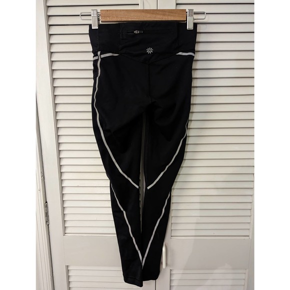 Athleta black reflective leggings XXS - Picture 3 of 5